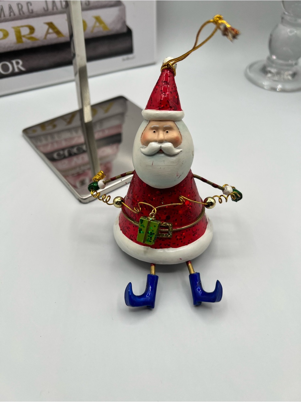 Department 59 Vintage Red Santa Hanging Ornament - Picture 5 of 11